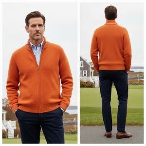 Luca Nobili XL Italy Old Money Grandpacore Cabincore Wool Blend Knit Sweater